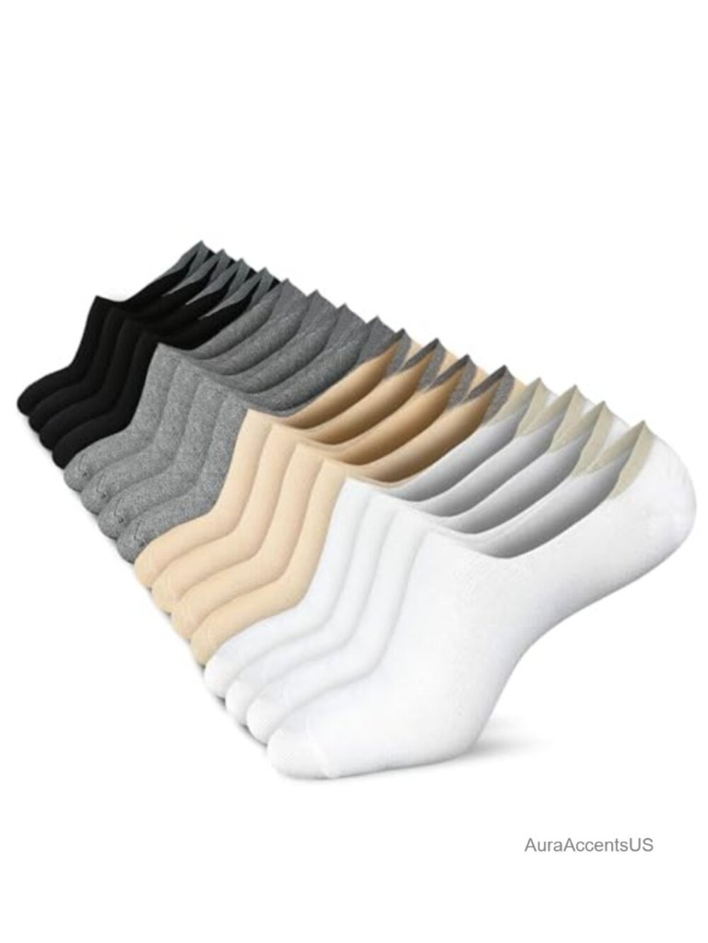 No Show Socks Women Low Cut Ankle Liner Non Slip Cotton Invisible